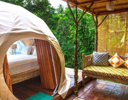 Geo Dome Tent Bali Jungle Camping View 3